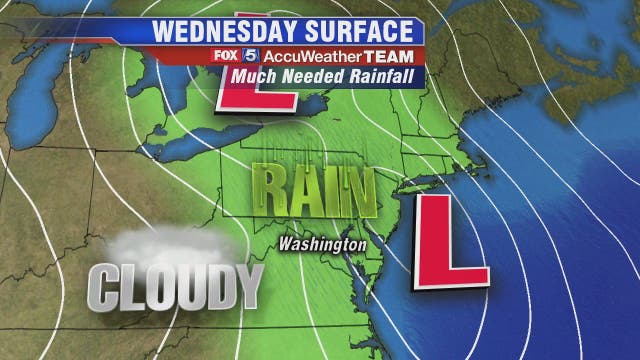 Much-needed rain to arrive in DMV Wednesday morning, heavy rain expected during evening commute