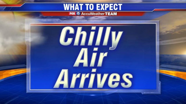 Temperatures continue to fall through Sunday, Monday
