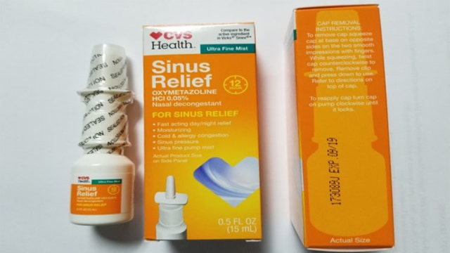 RECALL of CVS Health 12 Hour Sinus Relief Nasal Mist due to microbiological contamination, FDA says