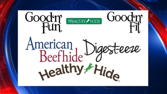 Multiple brands of rawhide dog chews recalled for possible chemical contamination