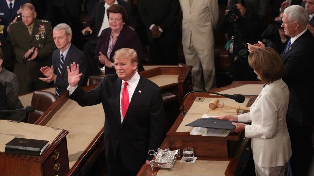 President Trump did not wait for House Speaker Pelosi to introduce him at State of the Union