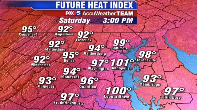 DC Heat Wave: Triple-digit heat index possible in region