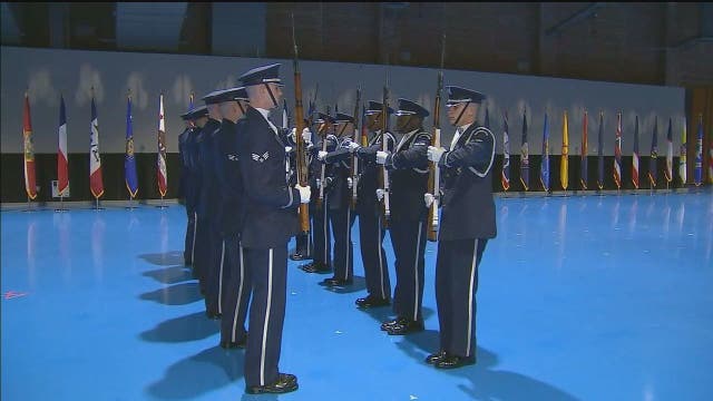 Army, Air Force and Marine Corps preview ceremonial units ahead of inaugural festivities