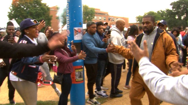Kanye West surprises Howard U. with "Sunday Service" concert