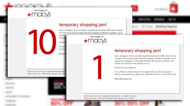 Macys.com slows shoppers on Black Friday