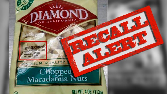 Risk of salmonella prompts Diamond nuts recall