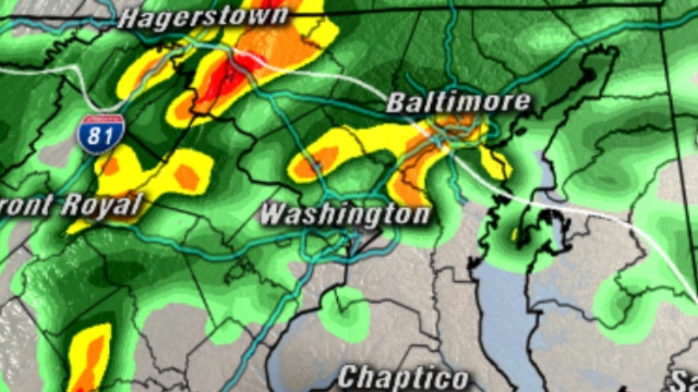 Flash flood watch in place for DC region as strong storms move in
