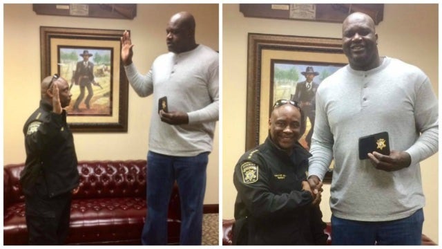 Shaq sworn in as Clayton County sheriff's deputy