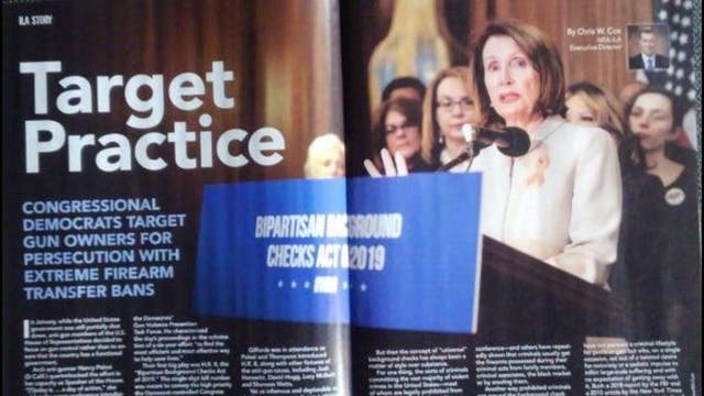 Backlash after NRA headlines 'Target Practice' article next to pics of Pelosi, Giffords