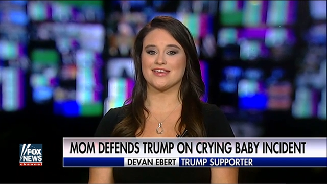 Mother of baby 'booted' from Trump rally defends candidate