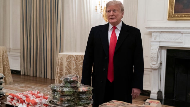 Trump, Clemson celebrate national championship with fast food