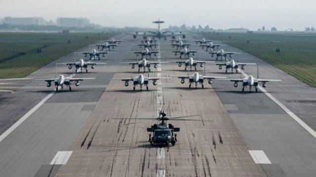 US Air Force sends message to North Korea with display of air power