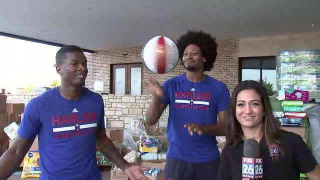 Harlem Globetrotters lending a hand to Harvey recovery effort