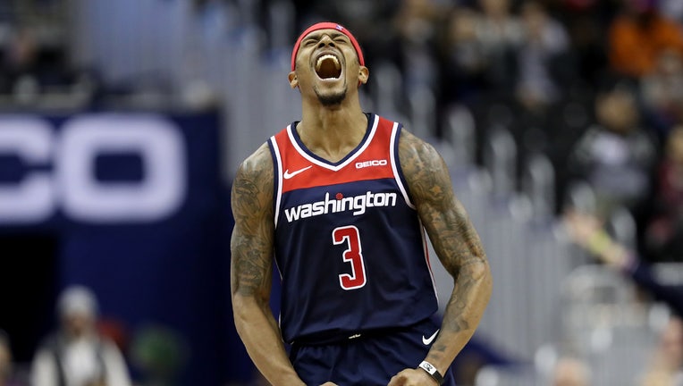 A picture of Bradley  Beal, who is traded to the Hawks in this NBA trade idea.