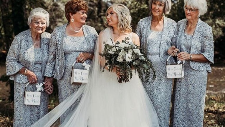 Bride asks 4 grandmas to be flower girls for wedding: 'They were more  excited than my bridesmaids