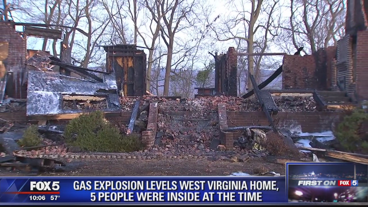 Gas explosion destroys home in Charles Town, West Virginia