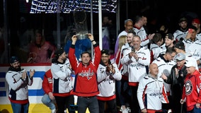 ‘District of Champions:’ Nationals take honorary Zamboni ride at Caps game