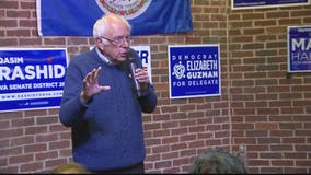 Bernie Sanders rallies Democrats in Virginia ahead of Tuesday election