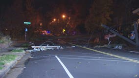 Winds bring down power lines in Alexandria area leaving some without power Thanksgiving morning