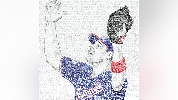 Word artist creates piece that pays tribute to the World Series champion Washington Nationals