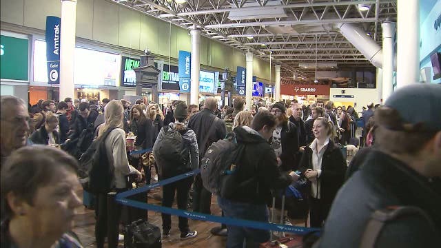 Congestion, delays and gridlock as the Thanksgiving eve travel rush begins