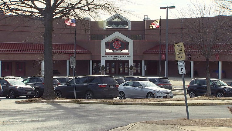 An undated file photo of Quince Orchard High School in Gaithersburg, Maryland.