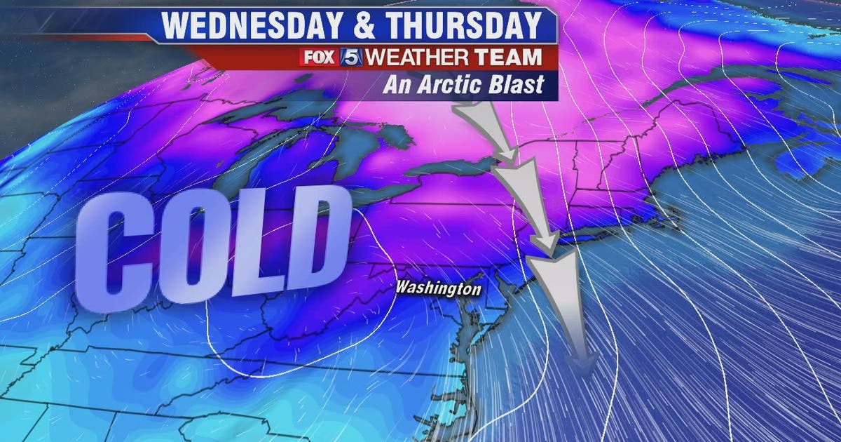 Chilly Tuesday with clouds and showers; cold arctic blast mid-week as ...