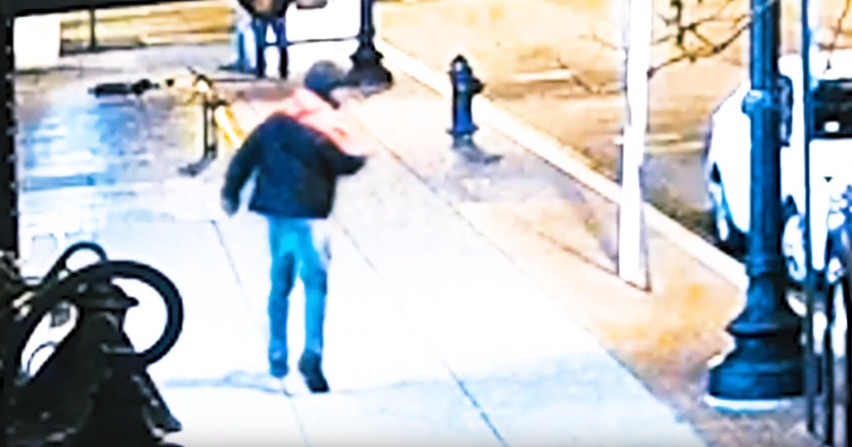 Police searching for suspect who threw bricks at man moments before ...