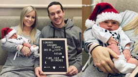 Mr. and Mrs. Clause welcome baby boy on Christmas Day