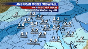 Sneaky snow event may impact Wednesday morning commute in DC region