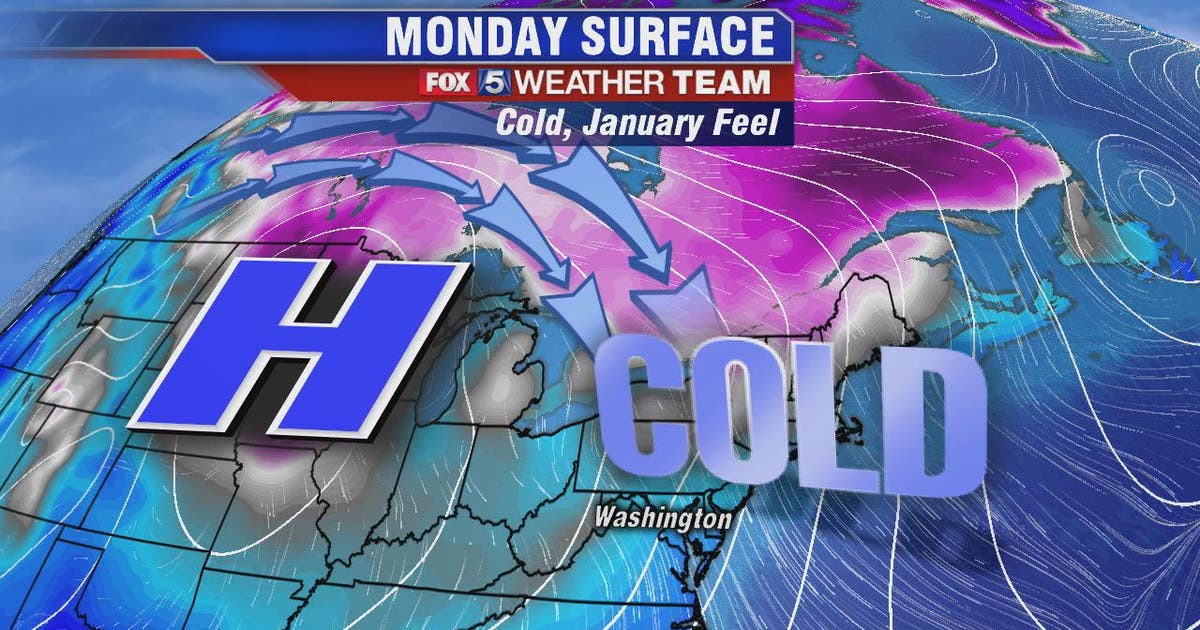 Cold, breezy Monday with temperatures in the 30s; snow, rain threat ...