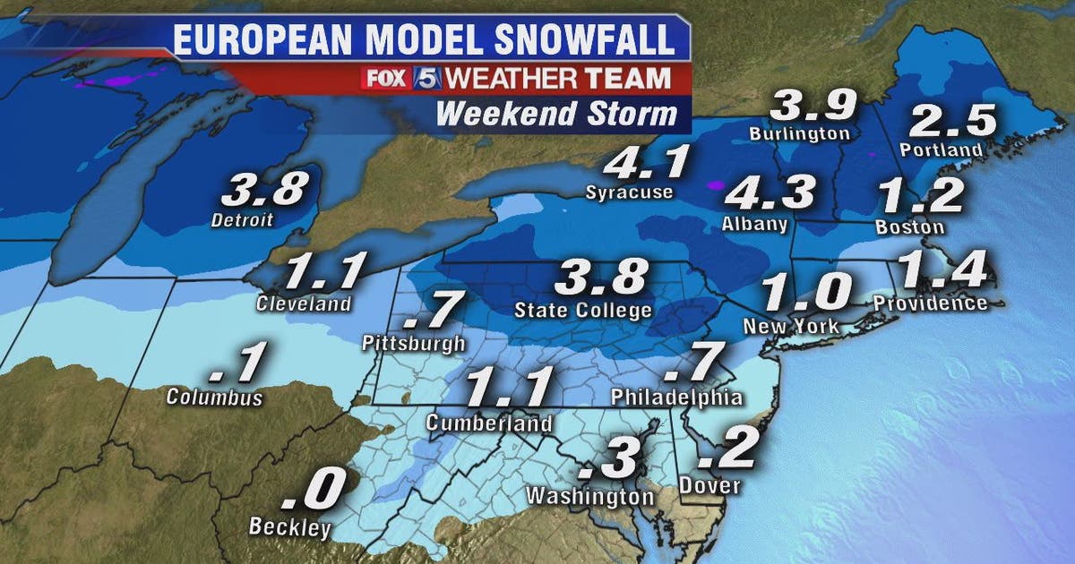 Snow, rain mix possible Saturday in parts of DC region | FOX 5 DC