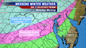 Winter's return! Cold temps, winter weather return to DC region as weekend arrives