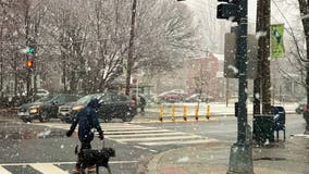 First snowfall of the new year impacts evening commute across DC region