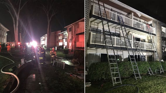 2 alarm apartment fire leaves over a dozen residents, including several children, out of homes