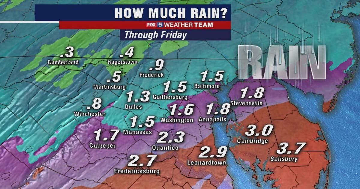 Heavy rain Thursday; Flood Watch for parts of DC region | FOX 5 DC