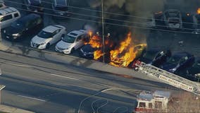 Fire damages vehicles at Annapolis used car lot