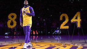 LeBron James pays tribute to Kobe Bryant as Lakers return home: 'Live on, brother'