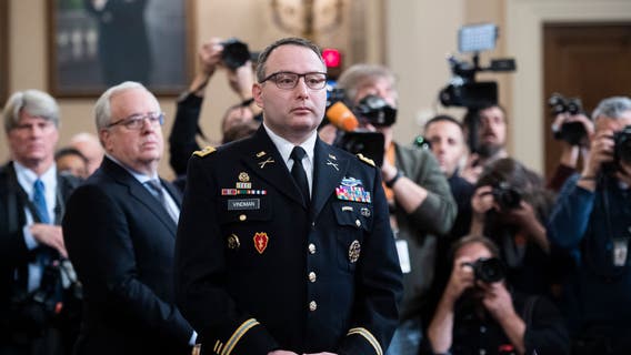 Impeachment witness Vindman fired, escorted out of White House after Trump acquittal
