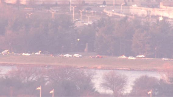 Fiery crash causes delays along George Washington Parkway