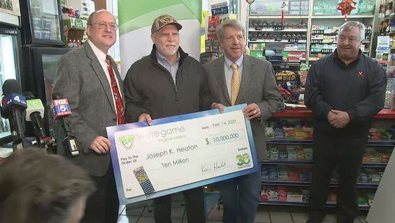 Virginia man wins $10 million on scratch-off lottery ticket from Manassas gas station