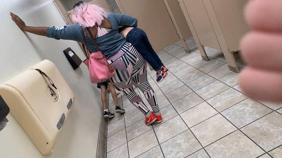 Mom praised for parenting skills after making son do pushups in public bathroom in viral lesson on respect