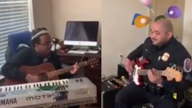 Prince George’s County officer helps calm autistic man by joining him in jam session