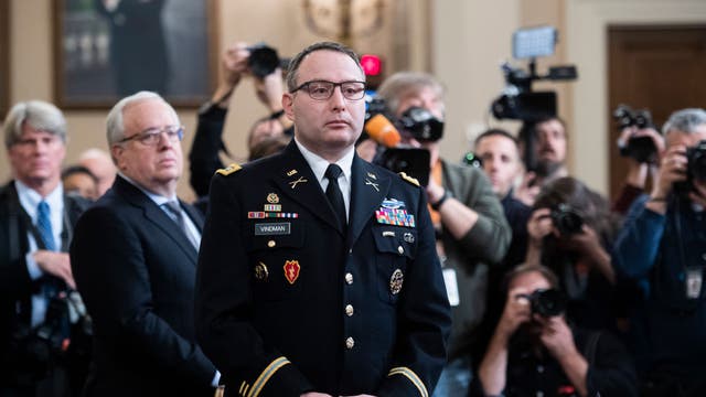 Impeachment witness Vindman fired, escorted out of White House after Trump acquittal