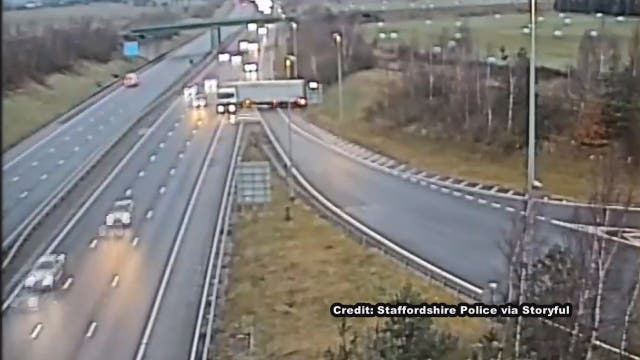 Truck driver performs dangerous U-turn into oncoming traffic on highway, gets arrested