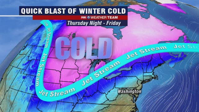 More rain showers Thursday morning; dry skies, cold temperatures into Valentine's Day weekend