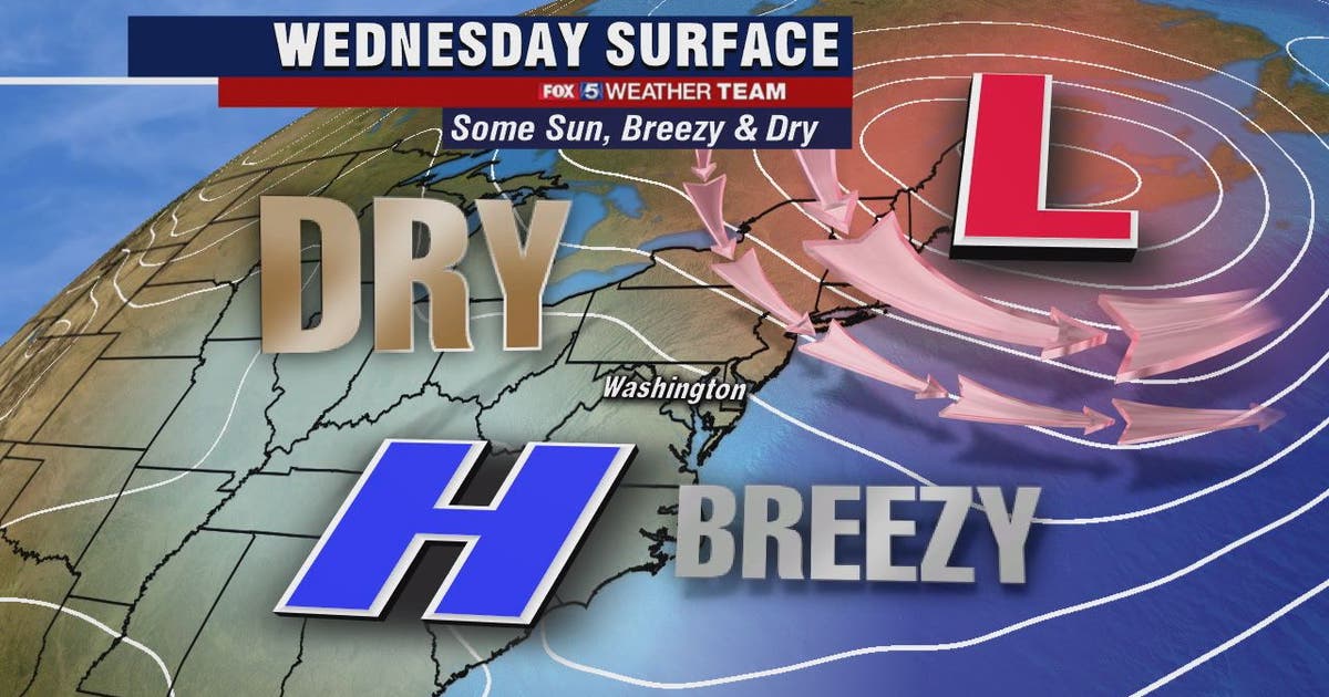 Mild, dry and partly cloudy Wednesday with highs in the 60s | FOX 5 DC