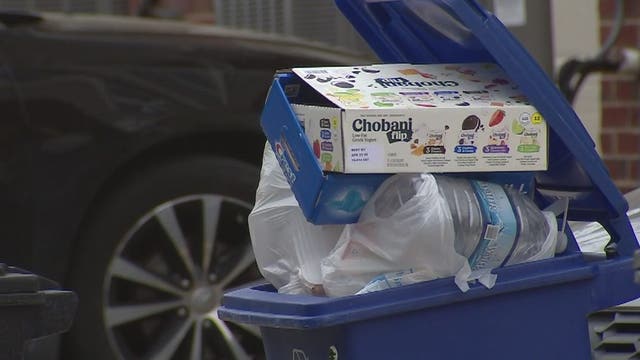 Trash and recycling services across the DC region want you to press pause on spring cleaning