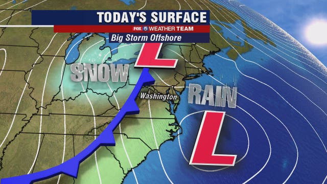 Friday morning and afternoon showers with highs in the 50s; snow showers possible later tonight