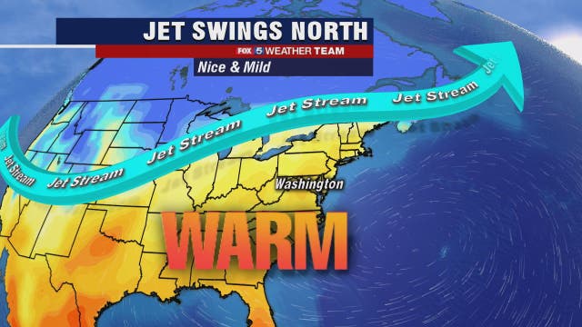 Warm and sunny Monday with highs into the 70s